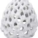 Shrimp Dome Hide with Suction Cup - Ideal Aquarium Ornament for Shrimp, Guppy & Betta Fish Hiding and Resting White