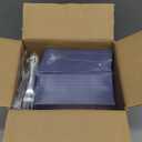 Supernal 100pcs Clear Dessert Plates with 100pcs Silver Dessert Fork, Clear Square Plates, Party Essentials Appetizer Plates,Silver Plastic Silverware, Perfect Choice for Wedding and Party