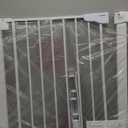 Cumbor 29.7-40.6" Baby Gate for Stairs, Mom's Choice Awards Winner-Dog Gate for Doorways, Pressure Mounted Auto-Close Pet Gates for Dogs Indoor, Safety Child Gate with Easy Walk Thru Door, White (30.5" Tall)