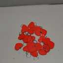 Sureio 24 Pieces Heart Keychain Bulk Mother's Day Keychain Red Heart Costume Accessories for Mother's Day Party Backpacks Decor