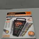 HORUSDY 12-Piece Metric Flex-Head Ratcheting Wrench Set with Organizer | 8-19 mm Ratchet Combination Wrenches Set | 72-Teeth | Chrome Vanadium Steel