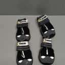 Hcpet Dog Shoes for Large Dogs, Waterproof Dog Booties for Small Medium Dogs, Anti-Slip Dog Boots & Paw Protectors for Hot Pavement Winter Snow Hiking with Reflective Straps Black Size 7 (#7 (Width 2.55 inch) for 63-78 lbs)