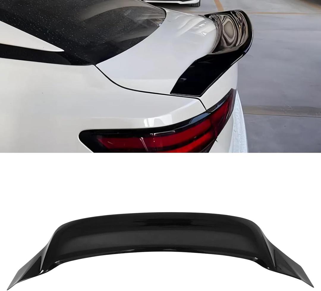Rear Trunk Wing Spoiler Compatible with Nissan Sentra S SV SR 2020-2025 ABS Plastic Trunk Spoiler Lid Splitter (R Style)