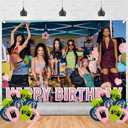 Katseye Music Team Happy Birthday Backdrop The K Pop Banner Poster for Music Theme Party Decorations Birthday Supplies Background Studio Shoot Photo Props Booth