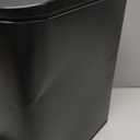 TIPGO Slim Bathroom Trash Can with Lid Soft Close, Step Pedal, 6 Liter / 1.6 Gallon Stainless Steel Trash Bin, Small Garbage Cans for Bedroom, Office, Kitchen (Matte Black)