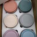 NETANY 6-pack 16 oz Overnight Oats Containers with Lids, Glass jars with Airtight Lids, Wide mouth Mason Salad jars, Glass Food Storage Containers for Snacks Yogurt Spice Sugar