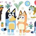 RoomMates Bluey Family and Friends Peel and Stick Wall Decals, RMK5457SCS