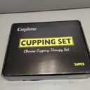 Cupping Set, 24 Cups Cupping Kit for Massage Therapy, Chinese Cupping Therapy Set with Magnetics, Professional Vacuum Cupping Set for Cellulite Reduction Muscle Pain Relief with Manual Pump