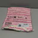 Saodimallsu Womens Striped Cropped Sweaters V Neck Cute Bow Tie Puff Sleeve Loose Knit Trendy Pullover Sweater, Size L