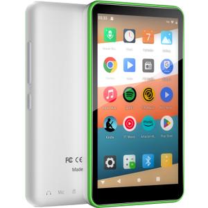 MP3 Player with Bluetooth and WiFi, 144GB Storage & Android OS, 4" Touch Screen, FM Radio, Kids MP3 & MP4 Player with Spotify, Amazon Music, and Google Play Store, DGTenk Portable Media Player(Green)