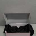 USlixury Silk Sleep Mask, 3D Contoured Sleeping Masks, Blackout Sleep Masks for Women with Nose Wing,100% Mulberry Silk, Face-Hugging Non-Slip SLEP Mask for Side Sleeper, 27.5x4.5'', Black