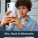 FNTCASE for Samsung Galaxy S25-Edge Case: Clear Magnetic Military Grade Drop Protection Anti Yellowing Cell Phone Cover - Rugged Shockproof Protective Bumper Transparent Phonecase