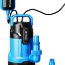 FOTING 2025Upgraded Automatic Sump Pump, 3/4HP 4300GPH Sweage Pump for Basement & Pool Draining, Submersible Water Pump with Float Switch, Sealed Thermoplastic for Puddle Pool Tub Pond