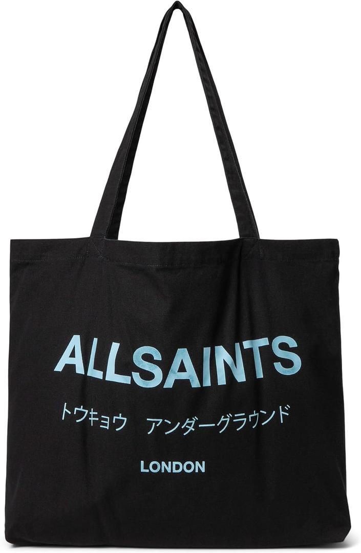 AllSaints Underground Tote (One Size, Jet Black/Blue)