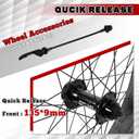 BUCKLOS 20/26 x 4.0 In Fat Tire Bike Wheel Front Hub Quick Release 9*135mm