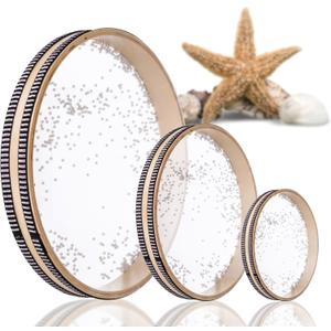 Pack of 3 Sound Healing Instruments - Ocean Drums 12 Inch Ocean Sound Drum for Meditation 8 Inch Wave Drum for Relaxation 4 Inch Healing for Stress Relief Pack of 3 Sound Healing Instruments - Ocean Drums 12 Inch Ocean Sound Drum for Meditation 8 Inch Wave Drum for Relaxation 4 Inch Healing for Stress Relief