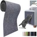 Cat Scratch Furniture Protector Mat DIY Cat Scratch Pad Self-Adhesive, Pet Scratching Post Cat Scratcher Carpet Anti Cat Scratch for Cat Tree/Door/Couch (Light Gray, 11.8 * 23 inch)