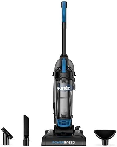 Eureka NEU185 PowerSpeed Upright Vacuum Cleaner Carpet and Floor, Lightweight Powerful Bagless Upright Vacuum with Washable Filter, Black