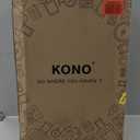 Kono 24 Inch Luggage Suitcase with Spinner Wheels TSA Lock Lightweight PC+ABS Hardside Medium Checked Luggage Durable Rolling Suitcase Cream White