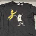 Banana Shirt Banana Striptease Censored Naked Fruit Adult T-Shirt, Size Large