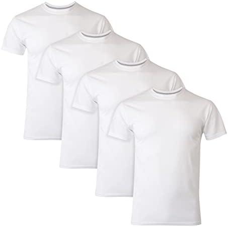 Hanes Ultimate Men's Fresh Iq Slim Fit Crew Undershirt, 4-Pack M