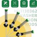 W11130362 Washer Suspension Rod Kit WTW5000DW2 WTW5000DW3 WTW5000DW1 MVWC565FW2 MVWC565FW1 MVWX655DW1 for Whirlpool Maytag Kenmore Washer-by MIFLUS