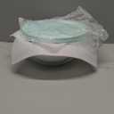 3 Peice Set Of Clear Glass Bowls With Blue Lids Clear Salad Bowls with BAP-Free Lids for Kitchen, Oven Microwave Dishwasher Safe