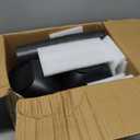 Teivio 24-piece Plastic Wheat Straw Square Dinnerware Set for 6, Unbreakable Dinner Plates, Salad Plates, Snack Bowls, Tumblers 13.5 oz, Dishwasher Safe, Outdoor Kitchen RV Dishes, Black