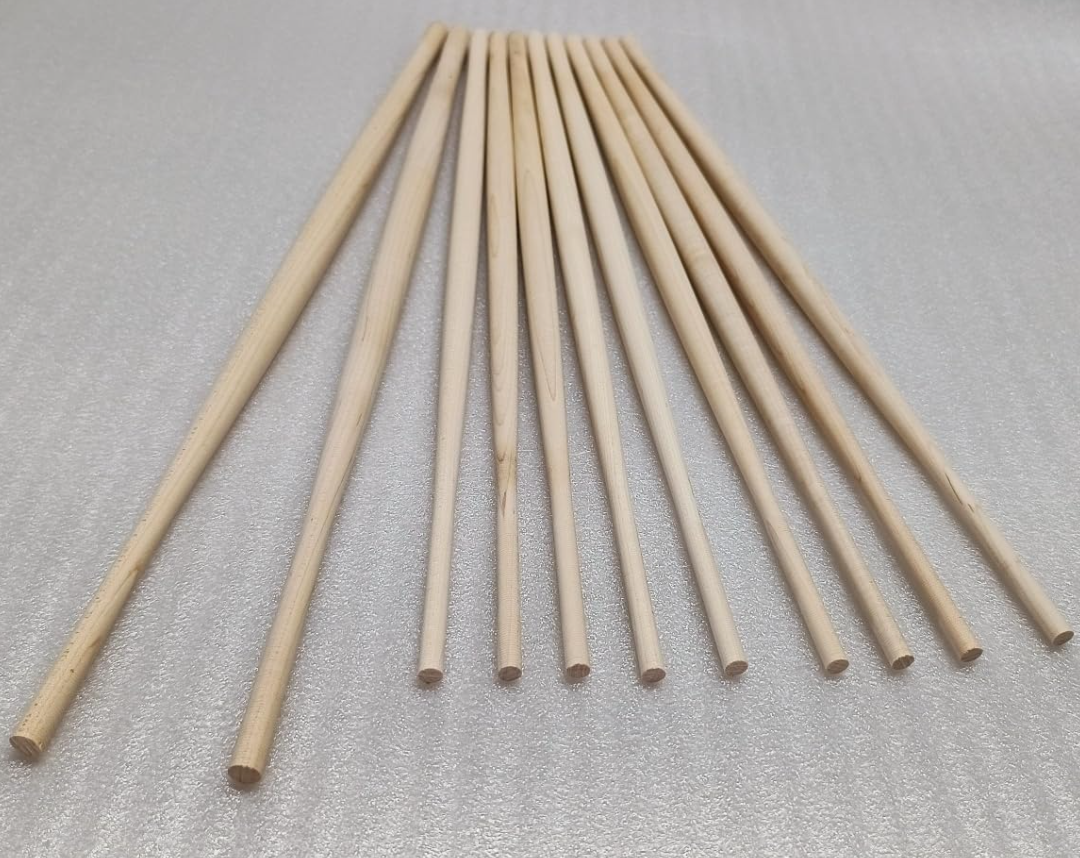 Generic Premium Chair Spindles 3/4 x 20 Inch Durable Wood Furniture Parts for Replacement and DIY Projects, 11 pcs