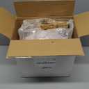 DaYammi 150Pcs Pink Gold Plastic Plates & Disposable Silverware, Pink Disposable Plates for Party Include 30 Dinner Plate, 30 Dessert Plate, 30 Knives, 30 Forks, 30 Spoons for Mother's Day Wedding