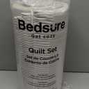 Bedsure Quilts Queen Size - Queen Quilt Bedding Set Bedspread Coverlet Comforter, Lightweight Corduroy Pattern Bedspread, 3-Piece Set with 90"x96" Coverlet & 2 Pillow Shams, All-Season Soft Microfiber (01 - Linen)
