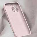 Magnetic for iPhone 14 Pro Case with Screen Protector - Wireless Charging Compatible - Upgraded Camera Protection - Silicone Shockproof Protective Phone Case for iPhone 14 Pro - Pinky White