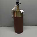 Stylecraft Natural Leather and Gold Table Lamp Large Size