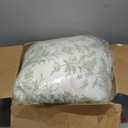 Laura Ashley Home - King Size Comforter Set, Reversible Cotton Bedding, Includes Matching Shams with Bonus Euro Shams & Throw Pillows (Natalie Sage/Off White, King)