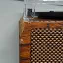 Vinyl Record Player Wireless Turntable with Built-in Speakers and USB Belt-Driven Vintage Phonograph Record Player 3 Speed for Entertainment and Home Decoration (Brown)