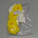 20 PCS Yellow Hawaiian Faux Flowers Hibiscus Flowers Hawaii Party Summer Party DIY Foam Hibiscus Flower for Tabletop Decoration Party Favors Supplies (No Clip)