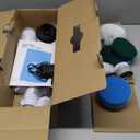 Sweepulire Electric Spin Scrubber for Cleaning, Shower Scrubber with Long Handle, 2 Spin Speeds, Bathroom Scrubber with 8 Replacement Heads, Bath Tub Cleaner Brush for Floor, Tub, Shower, Tile (All White)