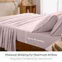 Mellanni King Sheets Set - 4 PC Iconic Collection Bedding - Hotel Luxury, Extra Soft, Cooling Bed Sheets - Wrinkle, Fade, Stain Resistant (King, Blush Pink)