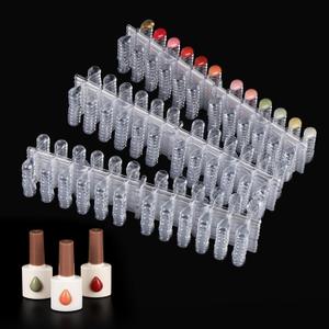 Tbestmax 720 Pcs Nail Polish Swatch Dots, Drop Shape False Nail Polish Color Display Tips with Adhesive Sticker for Nail Polish Training Practicing