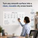 Dry Erase Paper for Wall 48" x 24", Self Adhesive White Board Wallpaper Peel and Stick, No Ghosting Whiteboard Contact Paper for Home Office Classroom
