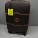 DELSEY PARIS Chatelet Air 2.0 - Hardside Carry on Plus 20 Inch - 360 Spinner Wheels - TSA Lock - USB Port- Lightweight Polycarbonate Travel Suitcase, Chocolate Brown