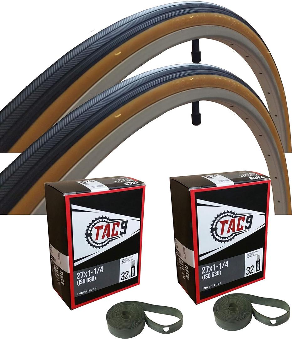 27x1-1/4 Bike Tire, Tube and Rim Strip