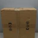 20" Caged Ceiling Fans with Lights and Remote, Boho Flush Mount Ceiling Fan with Light, Low Profile Chandelier 6 Speed Bladeless Reversible Ceiling Fan w/ 4 Bulbs. for Living Room Bedroom