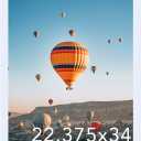 JCJMY 22.375x34 Picture Frame White for Poster Photo Picture, Horizontal and Vertical Formats for Wall Hanging, 22.375 x 34 Wall Gallery Poster Photo Frame for 22.375 by 34 Photos Posters,White