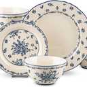 Ceramic Dinnerware Set, Series Western Ⅰ(Vintage Cobalt Blue)
Service for 8 people (24 Pcs), Microwave & Dishwasher Safe, Vintage floral pattern, Porcelain Dinnerware Set for Kitchen