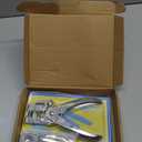 Honoson 3/16 Inch Grommet Tool Kit Eyelet Plier Set Hole Punch Grommet Hand Press Pliers with 200 Pieces of Eyelets for Shoes Clothes Bags(Gold, Silver, Grey, Copper)