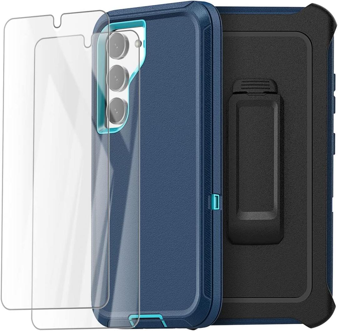 AICase Belt Clip Case for Samsung Galaxy S23 Plus(6.6") with Screen Protector, Heavy Duty Drop Protection Full Body Rugged Shockproof/Dust Proof Military Protective Tough Durable for S23 Plus_2