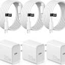 iPhone 17 16 15 Charger Fast Charging 3 Pack USB C Charger Block Type C Chargers 6FT Cord Wall Chargers Compatible with iPhone Air/17/17 Plus/17 Pro/17 Pro Max/16/16 Plus/16 Pro/16 Pro Max/15 Pro Max