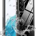 MOZOTER for Samsung Galaxy S22 Plus Case Waterproof,[IPX8 Underwater Case][Full Body Shockproof & Military Dropproof] Clear Sound Quality Built-in Screen Protector for Samsung S22 Plus 6.6 inch-Black