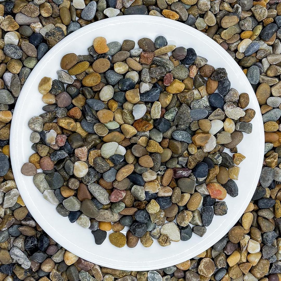 5 lbs Aquarium Gravel, 1/4 Inch Pea Gravel for Fish Tank